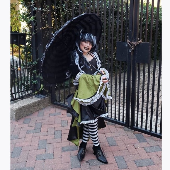 Handmade Other - HALLOWEEN COSTUME Girls Victorian Witch 2 PC Set L